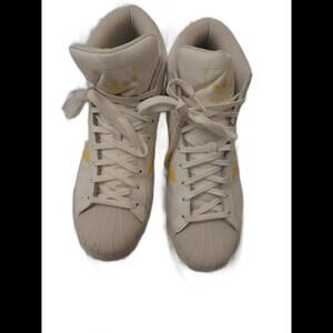 Adidas Hightops white and Yellow Shelltoes